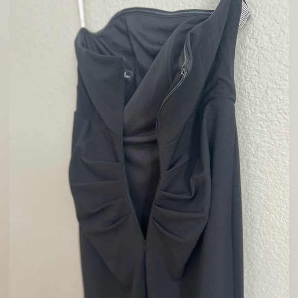 Glamorous Influence Black Rhinestone Strapless Maxi Dress - Picture 8 of 9